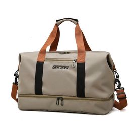 Duffel Bags Travel Bags For Women Large Capacity Sports Shoulder High Quality Handbags Waterproof Weekend Female Messenger Tote Dry And Wet 230715