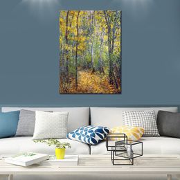 Wood Lane Claude Monet Painting Handmade Oil Reproduction Landscape Canvas Art High Quality