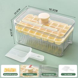 Baking Moulds 1 Set Useful Ice Tray Mould Non-stick Making Lightweight Cube Storage Box With Shovel