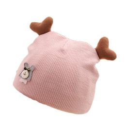aby Hat spring and autumn thin knitted hat baby three month cap 40-46cm276E