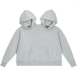 Women's Hoodies Womens Mens Sweatshirts Couple Hooded Sweater Grey Fleece Jacket Tunic Women Cute Sweatshirt Plain