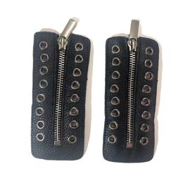 Shoe Parts Accessories Martin Shoe Zipper Lychee Pattern High-quality Ankle Boot Front Zipper Accessories Classic 230715