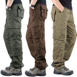 Men's Pants 2023 Spring Mens Cargo Khaki Military Men Trousers Casual Cotton Tactical Army Pantalon Militaire Homme