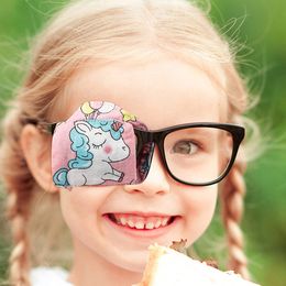 Sleep Masks 2Pcs Unicorns Eye Patch Single Glasses Cover Lazy for Strabismus 230715