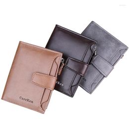 Wallets Men's Wallet Large Capacity Short Multiple Card Slots Soft Leather Purse Holder For Men And Women Money Clip Bag Man