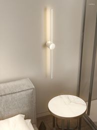 Wall Lamp Simple White Line Home Decor Lamps Living Room Led Lights Study Bedroom Corridor Parlour Hall Indoor Lighting