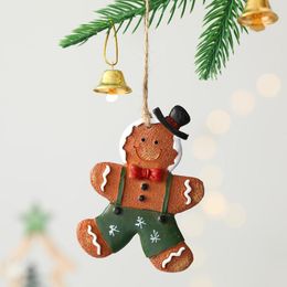 Christmas Decorations Gingerbread Man Doll Pendants Xmas Tree Hanging Ornaments Navidad For Home Year Kids Gifts 2023