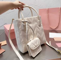 New stylish pleated wander matelasse miu underarm tote bag womens luxurys designer purses handbag clutch crossbody with shoulder strap classic satchel bag