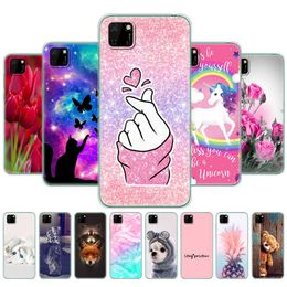 For HONOR 9S Case 5.45" Painted Silicon Soft Tpu Back Phone Cover Huawei Honor 9 S DUA-LX9 Bag Bumper Protective Coque