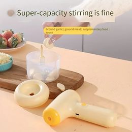USB Rechargeable Egg Beater Electric Household Small Baking Special Cream Beater Hand-held Automatic Pepper Garlic Cooking Mixer.