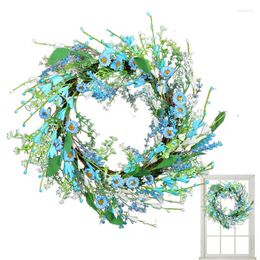 Decorative Flowers Berry Ring Wreath Winter Wall Decor Artificial Twig Easter All Season For Festival Exquisite Floral