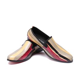 2023 Leisure Large Size Round Toe Flats Shoes Classic Colourful Slip on Casual Shoes Italian Genuine Leather Men Loafers Shoes