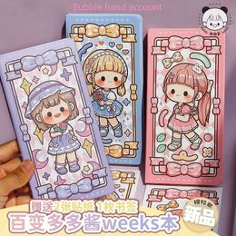 Adhesive Stickers Telado Variodo Sauce Weeks Hand Ledger Cute and Paper Tape Decorative Chequer Book 230715