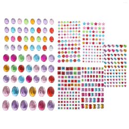 Gift Wrap Decorations Face Rhinestones Stick Jewel Stickers Gems Crafts Adhesive Glitter Jewels Makeup