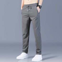 Men's Pants 2023 Men'S Trousers Casual Solid Breathable Slim Straight Male Joggers Thin Quick Dry Sweatpants Sport Hiking 230715