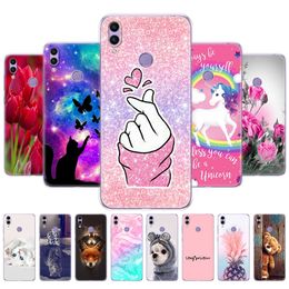 For Honor 8C Case 6.26'' Inch Painted Silicon Soft TPU Back Phone Cover For Huawei Honor 8c Shell Full Protection Coque Bumper