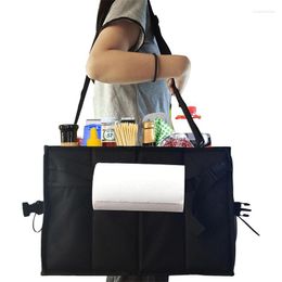 Storage Bags Camping Caddy Bag Organiser Folding Barbecue With Separate Compartments Picnic Basket Tote