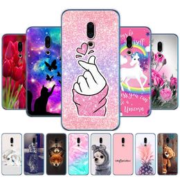 For Meizu 16th Case 6.0'' Silicon Soft TPU Back Phone Cover Plus 6.5'' Bag Full 360 Protective Coque Bumper