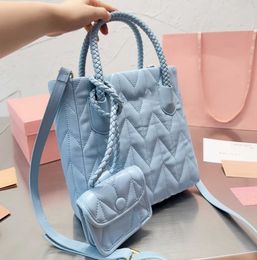 New stylish pleated wander matelasse miu underarm tote bag womens luxurys designer purses handbag clutch crossbody with shoulder strap Commuter bag