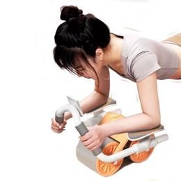 Sit Up Benches Abdominal Wheel Automatic Rebound Muscle Training Household Female Flat Support Trainer Push-up Abdominal Roll 230715