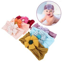 Bandanas 6 Pcs Headband Flower Infant Girl Born Elastic Headbands Girls Toddler Hair Ties