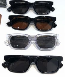 Brand Men Polarized Sunglasses Designer Women Sunglasses Thick Square Frame Eyeglasses Mens Gray/Brown Lens Eyewear Personality Sun Glasses High Qualitly Shades