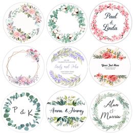 Adhesive Stickers Customise 3.5cm Wedding Stickers Invitation Favour Labels Add Your Pictures Text Personalization Custom Stickers 230715