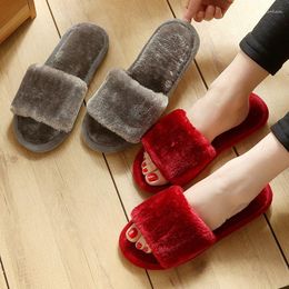 Slippers 2023 Comfortable And Warm Indoor Fashion Women Shoes Velvet Flat Bottom Winter Ladies Slipper