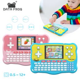 Portable Game Players DATA FROG Kids Early Learning Education Machine Baby Tablet For Children Early Spell Language Toys For Educational Holiday Gifts 230715