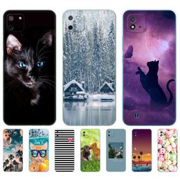 For Realme C11 2021 2020 Case 6.5inch Back Phone Cover OPPO RealmeC11 RMX3231 RMX2185 Soft TPU Silicon Bumper Dropshipping