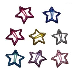 Hair Clips F19D Mini Star Clip Kids Glitter Metal Barrettes Hairpins Girls Accessories Headwear Styling Tools