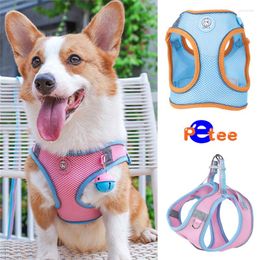Dog Collars Adjustable Pet Harness Vest Breathable Reflective Dogs Chest Strap For Small Medium Large Outdoor Walking Cat