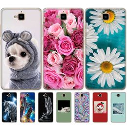 Silicone Case For Huawei Honour 4C Pro Soft Tpu Back Phone Cover Y6 2015 Case TIT-L01 TIT-TL00 Bumper Protect Bags