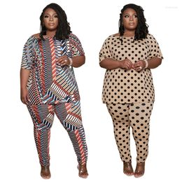 Women's Pants Fashion Large Plus Fat Nightwear Slim Fit Printed Two Piece Set If You Need It Please Contact