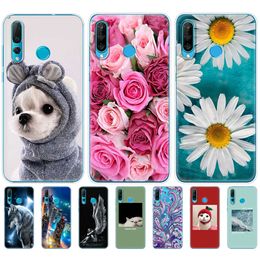 For Huawei Nova 4 4e Case Silicone Soft TPU Back Phone Cover For Nova4 Nova4E Fundas Clear Painting Protective Coque Bumper