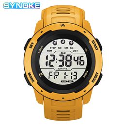 Reloj Hombre Outdoor Digital Watches Sport LED Men Big Dial Round Watch Luminous Casual Clock Multifunction Wrist Stopwatch 2022