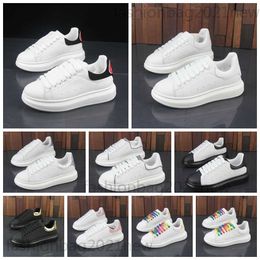 Designer Fashion Casual Shoes White Black Leather Lace Up Velvet Suede Platform sneakers luxury Womens Mens Chaussures De Espadrilles running platform shoes