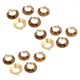 Bowls 15 Pcs Gold Tone Brass 1/2 Inch PT Threaded Household Water Tap Faucet Nuts