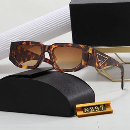 Top luxury sunglasses designer, women's and men's glasses, high-end glasses, women's glasses frame, vintage metal sunglasses with box, leopard FF8297