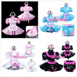 Sissy Maid PVC dress cosplay female CD TV Tailor-Made1990