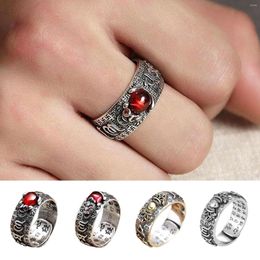 Cluster Rings Vintage Original Feng Shui Ring Amulets For Good Luck And Protection Wealth Men's Golden Toad Jewellery Men Women