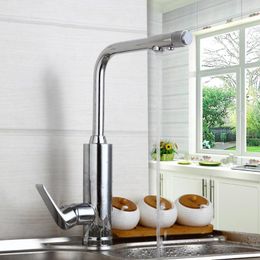 Kitchen Faucets Faucet Sink Mixer Deck Mount Single Handle Dual Sprayer Cold Water Taps Purifier