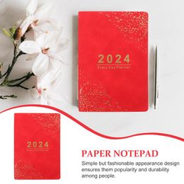 Calendar Book Office Writing Notebook Multi-function Academic Softcover Accessory