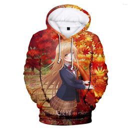 Men's Hoodies The Angel Next Door Spoils Me Rotten Anime 3D Prints Unisex Pullover Sweatshirt Harajuku Streetwear Tracksuit Clothes