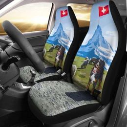 Car Seat Covers Switzerland Bernese 1 Pack Of 2 Universal Front Protective Cover