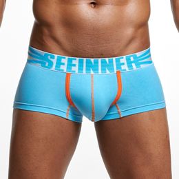 Underpants 22 Styles Seeinner Underwears Boxer Shorts Men Fashion Sexy Gay Penis Pouch Men's Boxer Trunks Male Panties Calzoncillos Hombre 230715