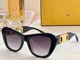 Realfine888 5A Eyewear FOL036V FD O'Lock Butterfly Luxury Designer Sunglasses For Man Woman With Glasses Cloth Box FOL036V FOL524A