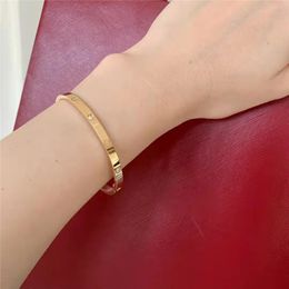 6 Generation Gold Cuff Love Bracelet Titanium Steel Designer Silver Rose Women Men bangle Love Screwdriver Bracelets