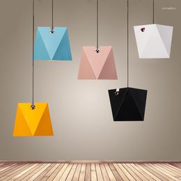 Pendant Lamps Coloured Lights Led Fixtures Residential Industrial Lighting Vintage Lamp Home Deco Lustre Suspension Bulb