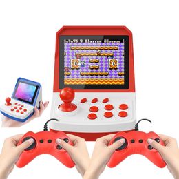 Portable Game Players A6 Plus Mini Handheld Arcade Style Emulator Portable Game Console Built-in 600 Games 800mAh Battery TV Out 2 Controller Gamepad 230715